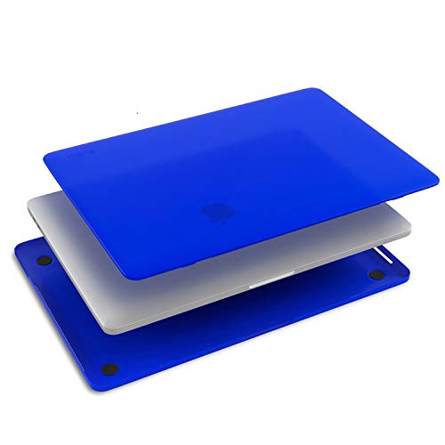 Kuzy MacBook Pro 15 inch Case 2019 2018 2017 2016 Release A1990 A1707, Hard Plastic Shell Cover for MacBook Pro 15 case with Touch Bar Soft Touch, Blue