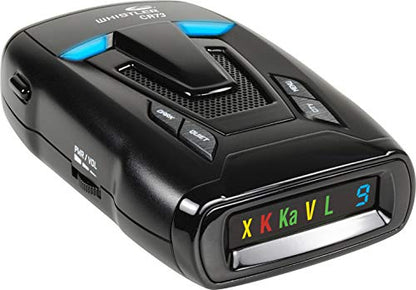 Whistler CR73 High Performance Laser Radar Detector: 360 Degree Protection and Bilingual Voice Alerts, Black