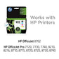 HP 952 | 4 Ink Cartridges | Black, Cyan, Magenta, Yellow | F6U15AN, L0S49AN, L0S52AN, L0S55AN