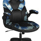 OFM ESS Collection Bonded Leather Gaming Chair, Racing Style, Arctic Camo
