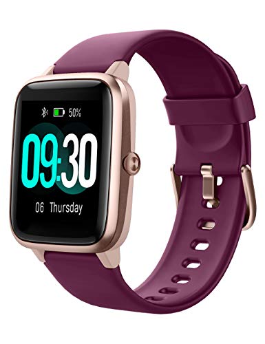 Willful Smart Watch for Android Phones and iOS Phones Compatible iPhone Samsung, IP68 Swimming Waterproof Smartwatch Fitness Tracker Fitness Watch Heart Rate Monitor Watches for Women (Dark Purple)