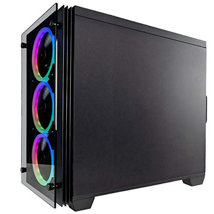 CUK Stratos Micro Gaming Desktop (AMD Ryzen 5 with Radeon Graphics, 16GB 3200MHz DDR4 RAM, 256GB NVMe SSD, 500W PSU, AC WiFi, No OS) Gamer PC Computer