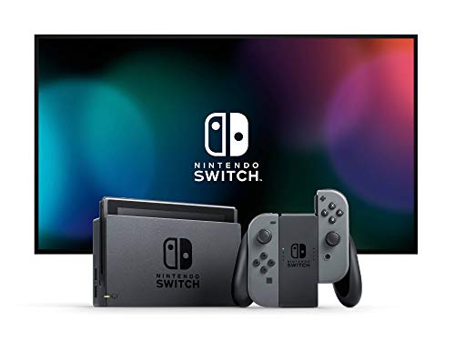 Newest Nintendo Switch 32GB Console with Gray Joy-Con, 6.2" Multi-Touch 1280x720 Display, WiFi, Bluetooth, HDMI and GalliumPi 12-in-1 Bundle
