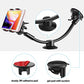 IPOW Upgraded Truck Phone Mount Holder Universal 11 Inches Long Arm Windshield Dashboard Car Mount Cradle with Adjustable X Clamp&Ultra Dashboard Base for Smartphones