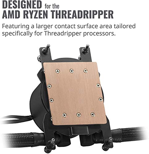 Cooler Master MasterLiquid ML360 RGB Thread Ripper TR4 Edition Close-Loop CPU Liquid Cooler, 360mm Radiator, Dual Chamber RGB Pump, Triple MF120R Fans, RGB Lighting (MLX-D36M-A20PC-T1)