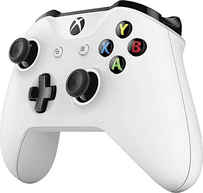 Microsoft Classic Original Xbox One S 1TB HDD with 4K Blu-ray DVD Reader, Two Wireless Controllers White Included,1-Month Game Pass Trial, 14-Day Xbox Live Gold + AllyFlex Sports Cup Mat