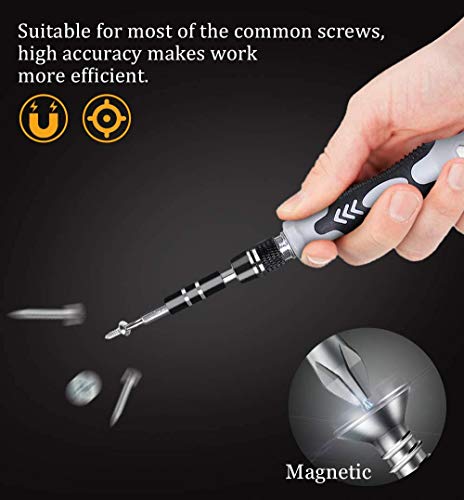 Precision Screwdriver Set Magnetic - Mini 124 in1 Professional Screw driver Tools Sets PC Repair Kit for Mobile Phone Tablet Computer Watch Camera Eyeglasses Electronic Devices DIY Hand Work