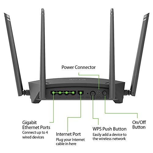 D-Link WiFi Router AC1700 Mesh Smart Internet Network Works with Alexa & Google Assistant, WP3 MU-MIMO Dual Band Gigabit Gaming (DIR-1750-US)