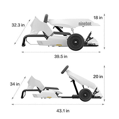 Segway Ninebot Electric GoKart Drift Kit, Outdoor Racer Pedal Car, Ride On Toys (Not Included Ninebot S)