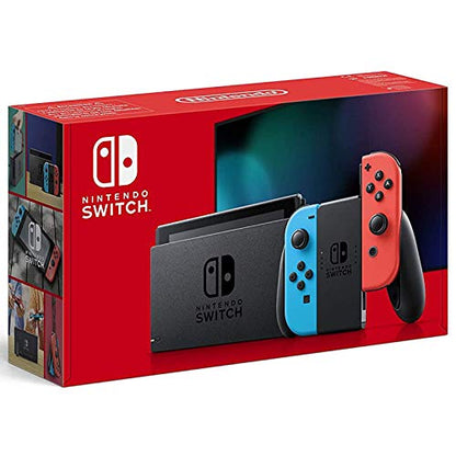 Nintendo 2020 Newest Switch Family Holiday Bundle - Neon, 6.2" Touchscreen LCD Display, Bluetooth + NexiGo Joy-Con and Pro Controllers Charging Dock + NexiGo 128GB MicroSD Card Bundle