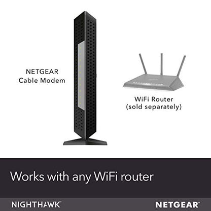 NETGEAR Nighthawk Cable Modem with Voice CM1150V - For Xfinity by Comcast Internet & Voice | Supports Cable Plans Up to 2 Gigabits | 2 Phone Lines | 4 x 1G Ethernet Ports | DOCSIS 3.1