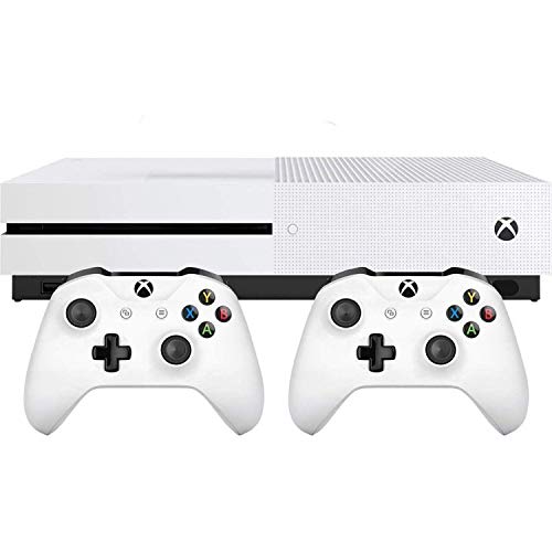 Xbox One S Two Controller Bundle (1TB) Includes Xbox One S, Extra Wireless Controller, 3-Month Game Pass Trial, 14-day Xbox Live Gold Trial