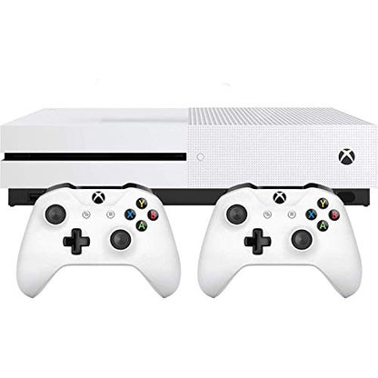 Xbox One S Two Controller Bundle (1TB) Includes Xbox One S, Extra Wireless Controller, 3-Month Game Pass Trial, 14-day Xbox Live Gold Trial