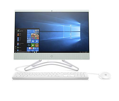 HP 22-c0073w 21.5in All in One PC - Intel Celeron G4900T, 4GB, 1TB, DVDRW, Webcam, Windows 10, Serenity Mint (Renewed)