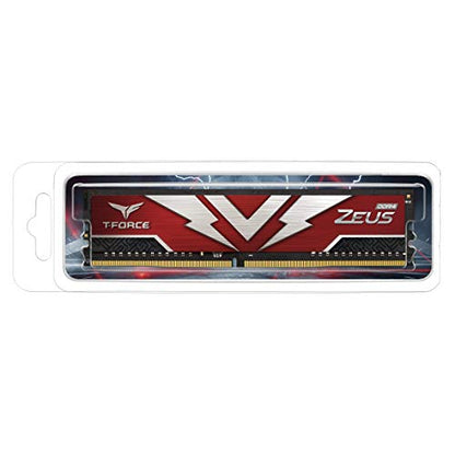 TEAMGROUP T-Force Zeus DDR4 32GB Single (1 x 32GB) 2666MHz (PC4-21300) CL19 Desktop Gaming Memory Module Ram - TTZD432G2666HC1901