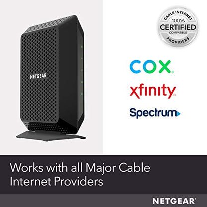 NETGEAR Cable Modem CM700 - Compatible with All Cable Providers Including Xfinity by Comcast, Spectrum, Cox | For Cable Plans Up to 500 Mbps | DOCSIS 3.0