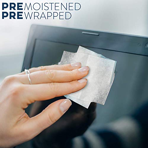 Care Touch Lens Cleaning Wipes - 210 Pre-Moistened and Individually Wrapped Lens Cleaning Wipes - Great for Eyeglasses, Tablets, Camera Lenses, Screens, Keyboards and Delicate Surfaces