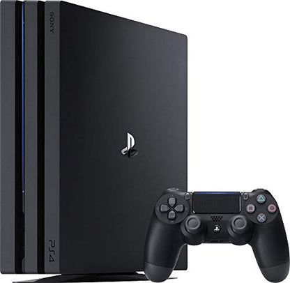 PlayStation 4 Pro Console with A Dual-Shock Controller and HDMI Cable, Stream 4K Video Capable for up to 4 Players- Jet Black