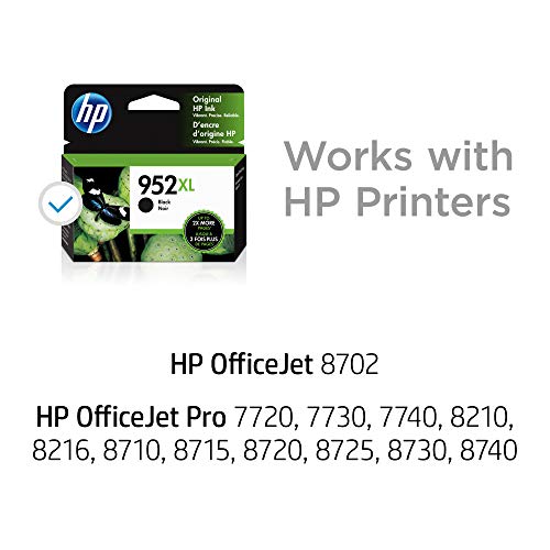 HP 952XL | Ink Cartridge | Black | F6U19AN