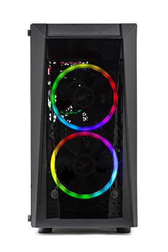 SkyTech Blaze II Gaming Computer PC Desktop – Ryzen 5 2600 6-Core 3.4 GHz, NVIDIA GeForce GTX 1660 6G, 500G SSD, 8GB DDR4, RGB, AC WiFi, Windows 10 Home 64-bit