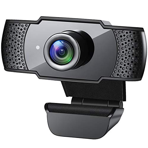 Webcam with Microphone, 1080P HD Streaming USB Computer Webcam [Plug and Play] [30fps] for PC Video Conferencing/Calling/Gaming, Laptop/Desktop Mac, Skype/YouTube/Zoom/Facetime