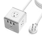 Huntkey 4 Outlets Surge Protector, 3 USB Ports 5V/2.4A, 5-Foot Heavy Duty Extension Cord, SMC407