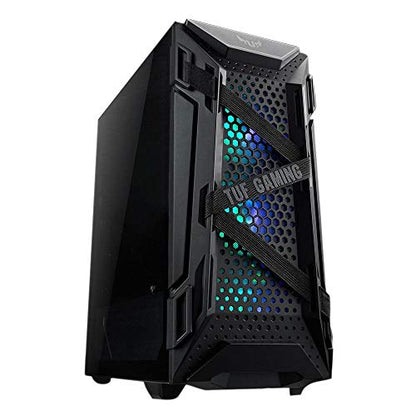 CUK ASUS TUF GT301 Gaming PC (Liquid Cooled AMD Ryzen 9, 64GB RAM, 1TB NVMe SSD + 3TB HDD, NVIDIA GeForce RTX 3070 8GB, 750W PSU, AC WiFi, Windows 10 Pro) Tower Gamer Desktop Computer