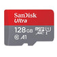 SanDisk 128GB Ultra microSDXC UHS-I Memory Card with Adapter - 100MB/s, C10, U1, Full HD, A1, Micro SD Card - SDSQUAR-128G-GN6MA
