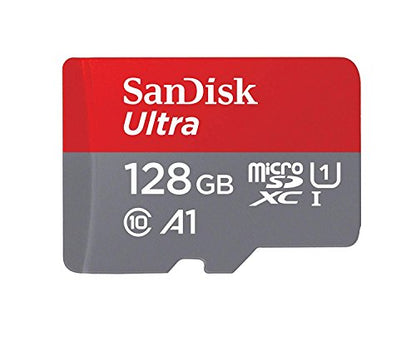 SanDisk 128GB Ultra microSDXC UHS-I Memory Card with Adapter - 100MB/s, C10, U1, Full HD, A1, Micro SD Card - SDSQUAR-128G-GN6MA