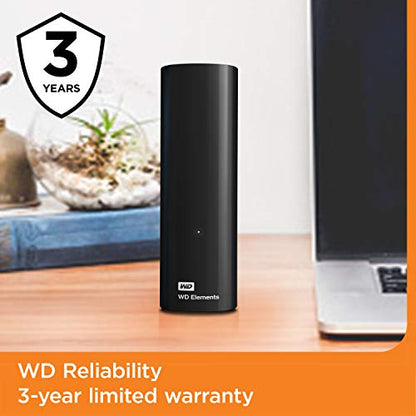 WD 14TB Elements Desktop Hard Drive, USB 3.0 - WDBWLG0140HBK-NESN