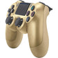 Playstation 4 DualShock 4 Wireless Controller (Gold) Two Pack Bundle + Micro USB Cables
