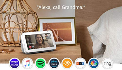 Echo Show 5 -- Smart display with Alexa – stay connected with video calling - Sandstone