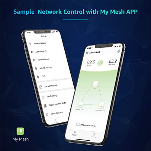 Meshforce Whole Home Mesh WiFi System M3s Suite (Set of 3) – Gigabit Dual Band Wireless Mesh Router Replacement - High Performance WiFi Coverage 6+ Bedrooms