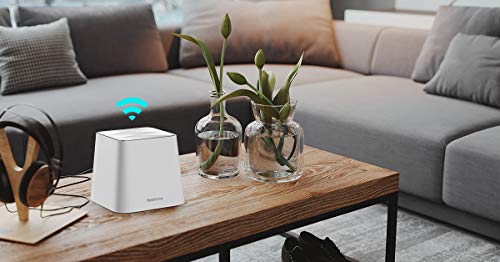 Meshforce Whole Home Mesh WiFi System M3s Suite (Set of 3) – Gigabit Dual Band Wireless Mesh Router Replacement - High Performance WiFi Coverage 6+ Bedrooms