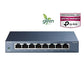 TP-Link 8 Port Gigabit Ethernet Network Switch - Ethernet Splitter | Plug & Play | Fanless | Sturdy Metal w/ Shielded Ports | Traffic Optimization | Unmanaged | Limited Lifetime Protection (TL-SG108)