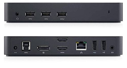 Dell USB 3.0 Ultra HD/4K Triple Display Docking Station (D3100), Black