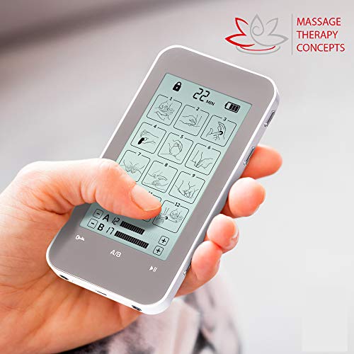 TENS Unit and EMS Combination Muscle Stimulator with 2 Channels, 12 Modes for Pain Management for Back, Neck, Arms, Legs, Abs, and Muscle Rehabilitation