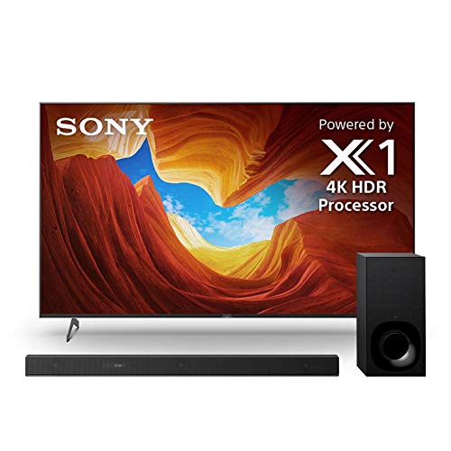 Sony X900H 85 Inch TV: 4K Ultra HD Smart LED TV with HDR and Alexa Compatibility - 2020 Model with Home Theater Surround Sound Speaker System