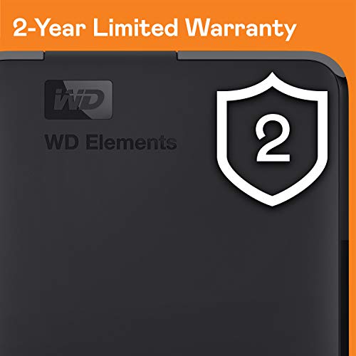 WD 2TB Elements Portable External Hard Drive, USB 3.0, Compatible with PC, Mac, PS4 & Xbox - WDBU6Y0020BBK-WESN