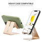 Cell Phone Desk Stand Holder - ToBeoneer Aluminum Desktop Solid Portable Universal Desk Stand for All Mobile Smart Phone Tablet Display Huawei iPhone 7 6 Plus 5 Ipad 2 3 4 Ipad Mini Samsung (Gold)