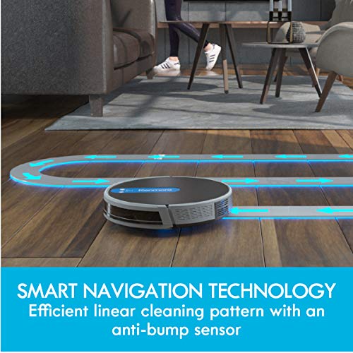 Kenmore 31510 Robot Vacuum Cleaner 1800Pa Suction 3" Slim Quiet Self-Charging Robotic Vacuum with Stair Sensor,Spot Cleaning, Boundary Strips Works with Alexa for Pet Hair, Hardwood Floors, Carpet