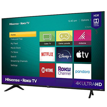 Hisense 50-Inch Class R6090G Roku 4K UHD Smart TV with Alexa Compatibility (50R6090G, 2020 Model)