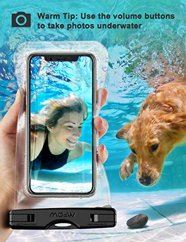 Mpow 097 Universal Waterproof Case, IPX8 Waterproof Phone Pouch Dry Bag Compatible for iPhone 12/12 Pro Max/11/11 Pro/SE/Xs Max/XR/8P/7 Galaxy up to 7", Phone Pouch for Beach Kayaking Travel (2 Pack)