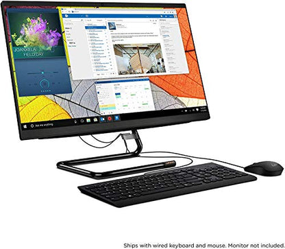 Lenovo IdeaCentre 3 24 AIO 23.8" FHD Business All in One Desktop Computer, Quad-Core AMD Ryzen 3 4300U (Beats i5-8257U), 16GB DDR4 RAM, 256GB PCIe SSD, DVDRW, Windows 10 Pro, BROAGE 64GB Flash Drive