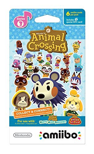 Nintendo Animal Crossing amiibo Cards Series 1, 2, 3, 4 for Nintendo Wii U and 3DS, 1-Pack (6 Cards/Pack) (Bundle) Includes 24 Cards Total