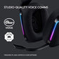 Logitech G733 Lightspeed Wireless Gaming Headset with Suspension Headband, LIGHTSYNC RGB, Blue VO!CE mic Technology and PRO-G Audio Drivers - Black