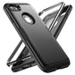 YOUMAKER Designed for iPhone 8 Case & iPhone 7 Case, Full Body Rugged with Built-in Screen Protector Heavy Duty Protection Slim Fit Shockproof Cover for Apple iPhone 8 4.7 Inch - Black