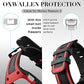 OXWALLEN Snap On Bumper for Apple Watch Case with Band 44mm 42mm, Ruggged Drop-proof Screen Protector Accessries Cover for iWatch Series 6/SE/3/4/5 Active Sport Women & Men - Black/Red