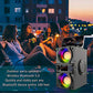 Bluetooth Speakers,40W Portable Bluetooth Speaker Dual Subwoofer,LED Colorful Light,Bluetooth 5.0 Wireless Stereo Party Speaker,10H Playtime Wireless Outdoor Boombox Speaker for Home,Camping,Travel