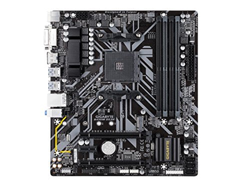 Gigabyte B450M DS3H (AMD Ryzen AM4/Micro ATX/M.2/HMDI/DVI/USB 3.1/DDR4/Motherboard)